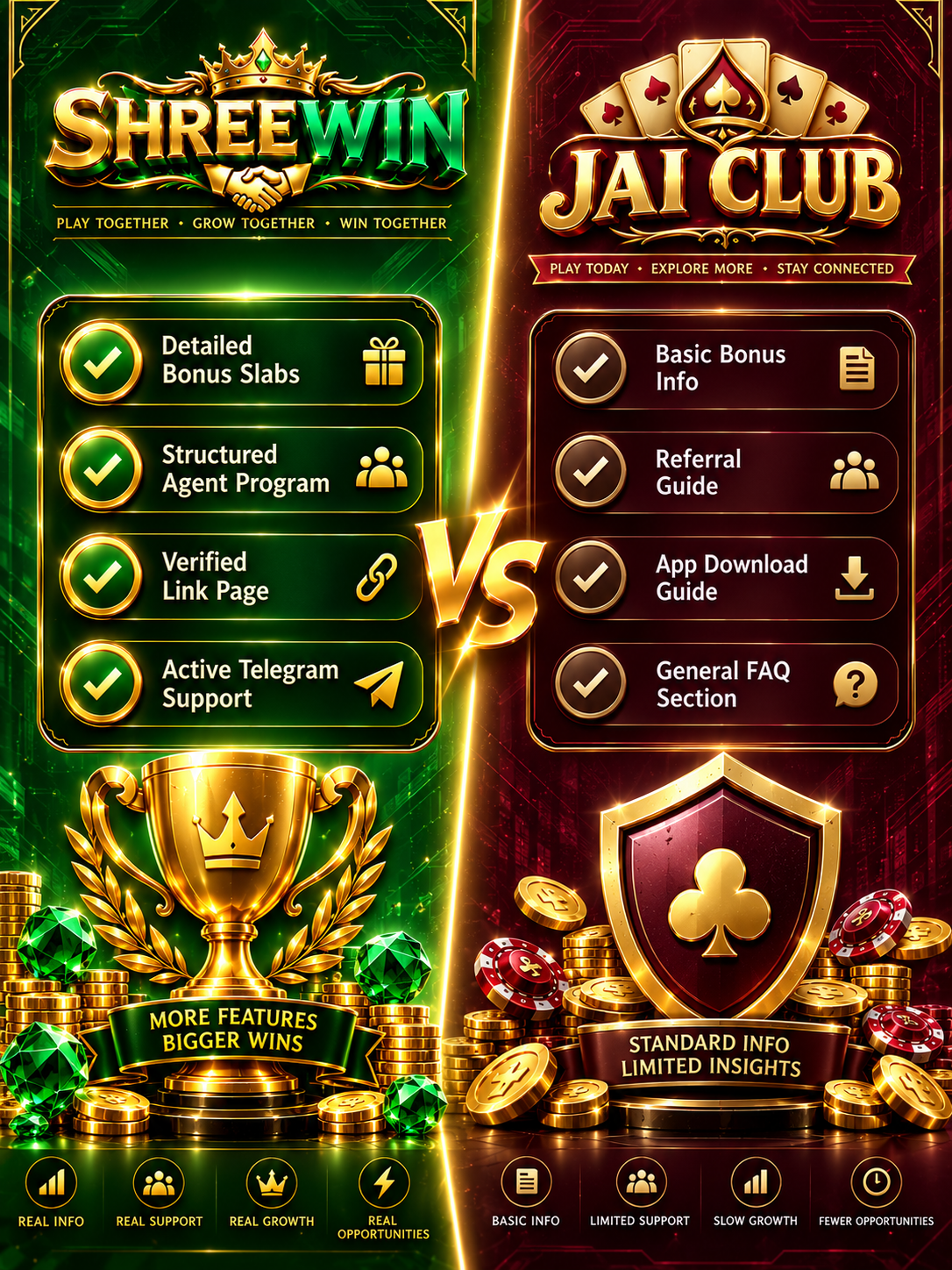 ShreeWin vs Jai Club platform comparison 2026
